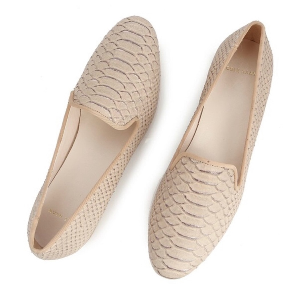 Cole Haan Snake Embossed Leather Sabrina Loafer II